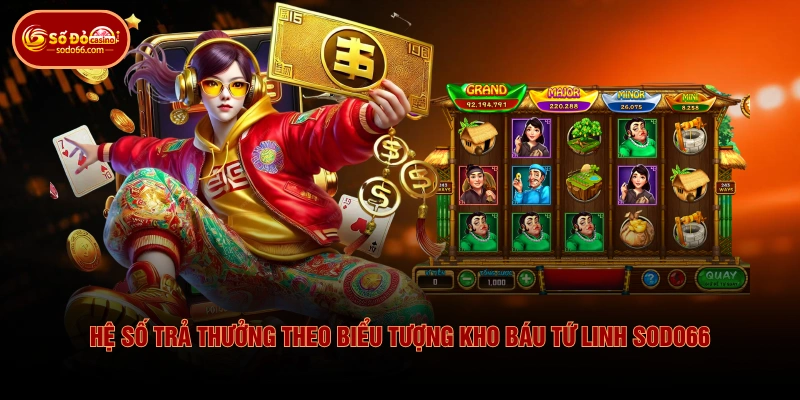 Hệ số trả thưởng theo biểu tượng kho báu tứ linh SODO66